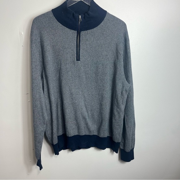 J Crew Cotton zip neck Sweater Men’s size XL 1693 - Picture 1 of 3